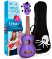 Ukelele Octopus Soprano Púrpura Burst